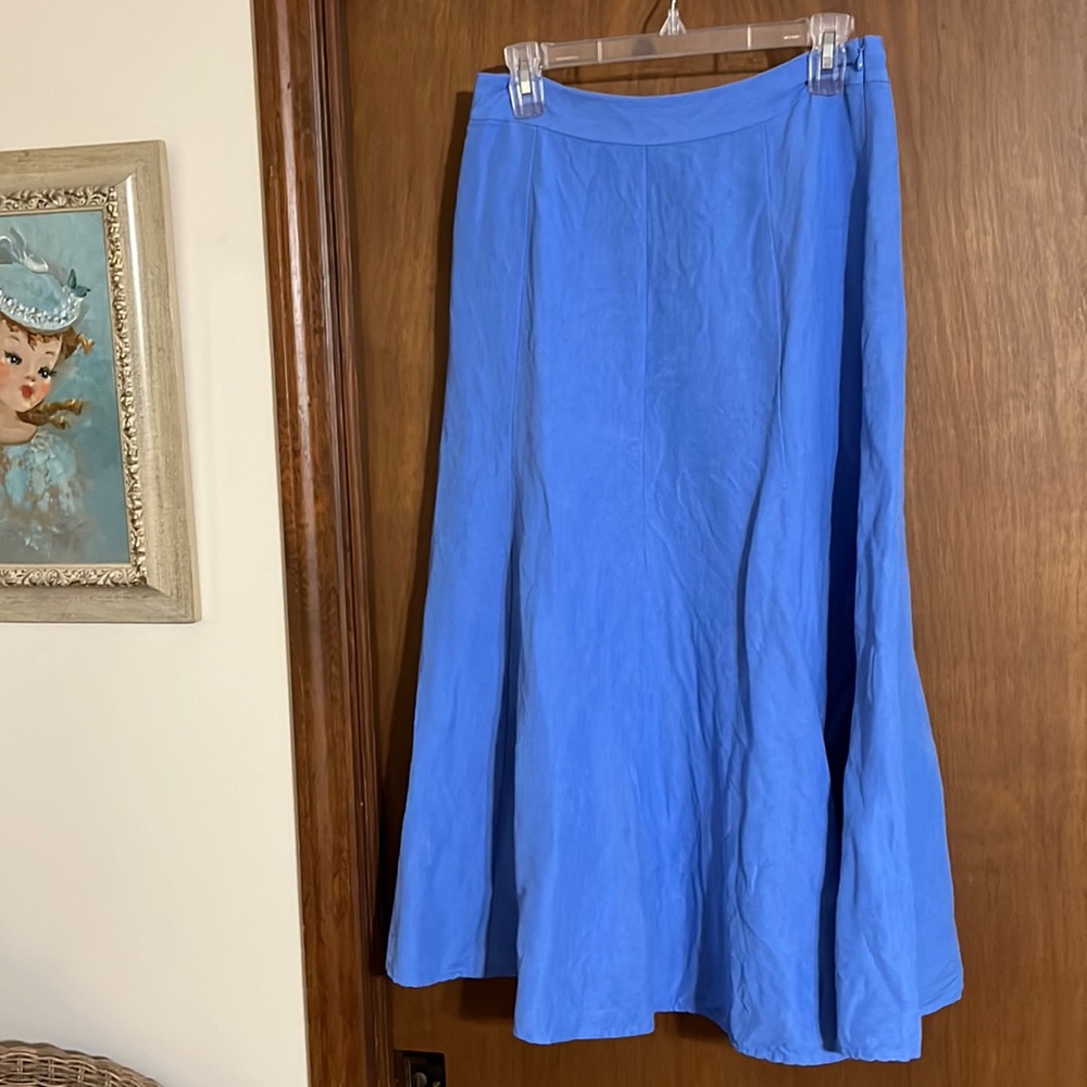 Covington linen blend midi skirt size 4